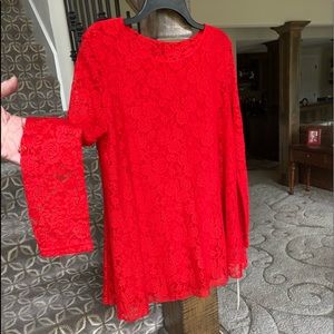 Tunic style pullover blouse
